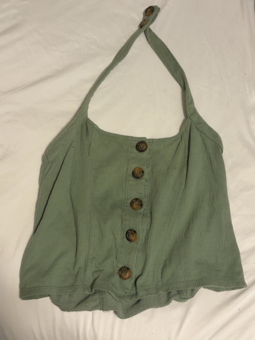 Green Halter Top
